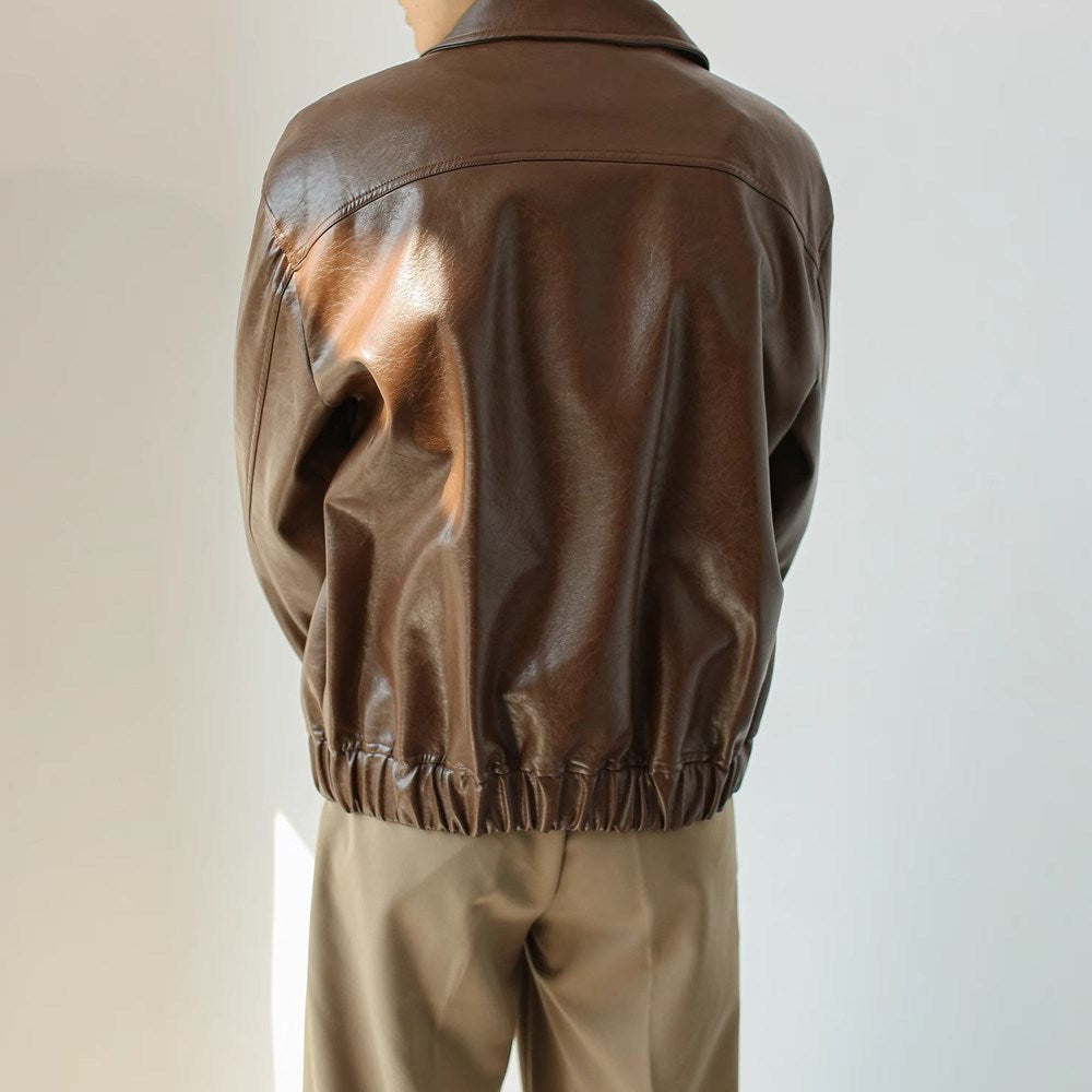 Giacca Casual in pelle Uomo
