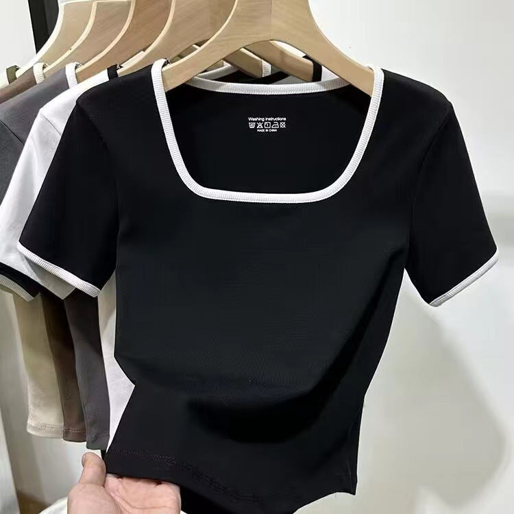T-Shirt Donna - Crop/Fitted Old Money
