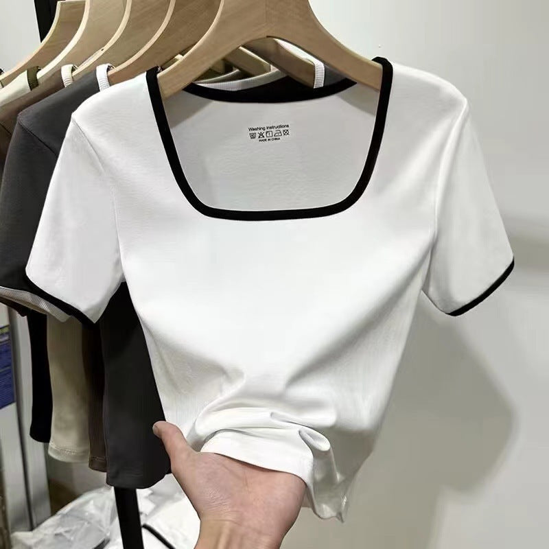 T-Shirt Donna - Crop/Fitted Old Money
