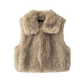Gilet Smanicato Pelliccia Donna