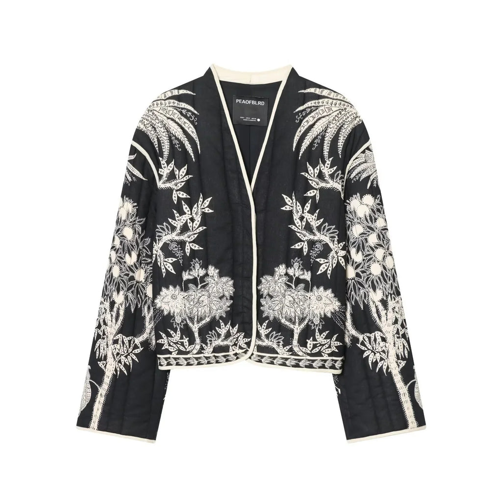 Giacca Kimono Donna Nera