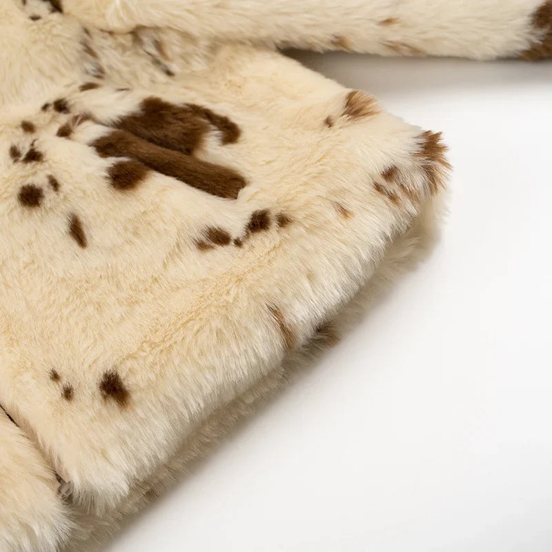 Cappotto Corto Donna Maculato
