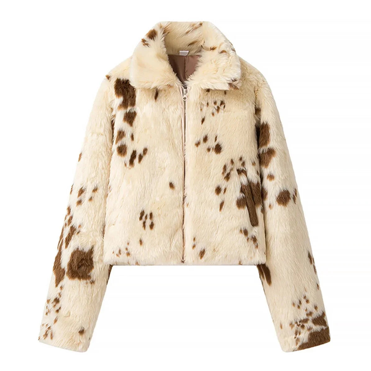 Cappotto Corto Donna Maculato