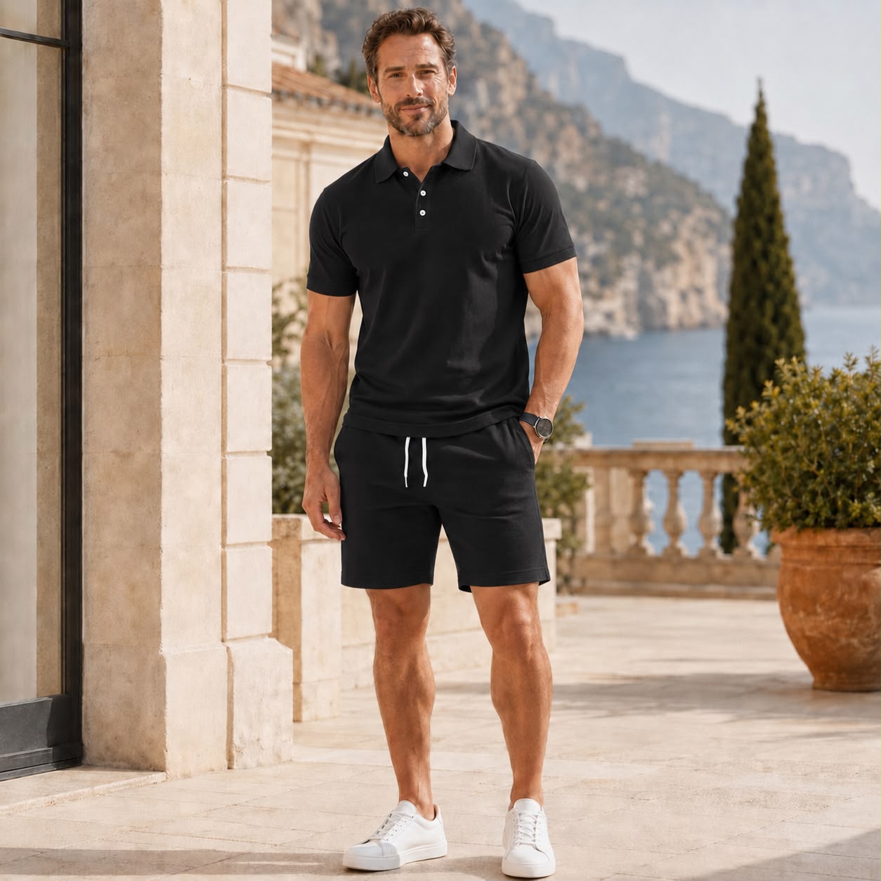 The Valmont Signature Set — Polo & Shorts