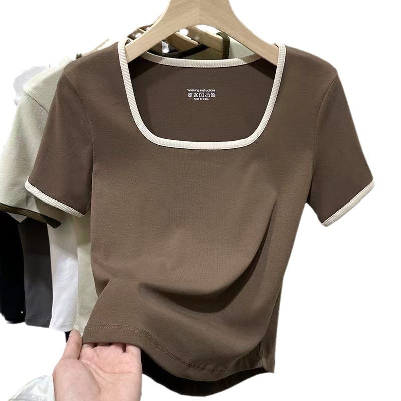T-Shirt Donna - Crop/Fitted Old Money