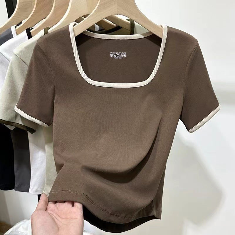 T-Shirt Donna - Crop/Fitted Old Money