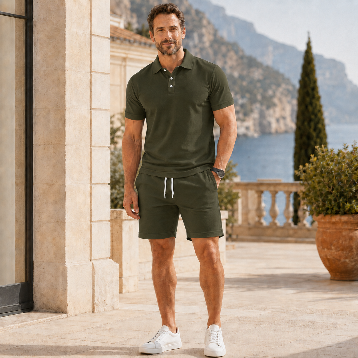 The Valmont Signature Set — Polo & Shorts